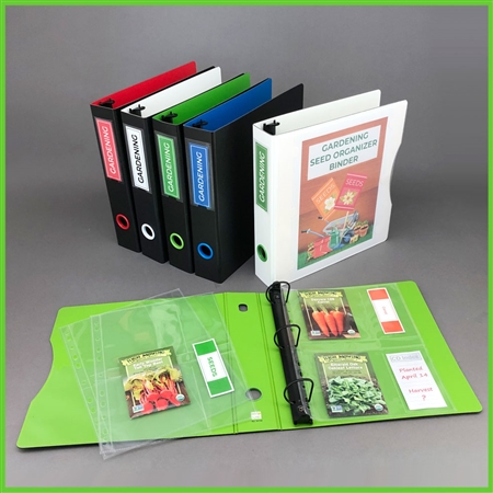 Seed Storage Organizer Sleeves 4 Pocket Garden Seed Organizer Binder Sheet  Prote