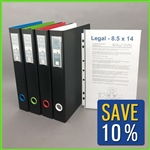 Legal Document Binder with Sheet Protectors for filing & archiving