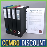 Legal Document Binder with Sheet Protectors for filing & archiving