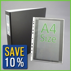 A4 Binder with Sheet Protectors