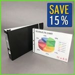 11x8.5 Landscape Portfolio Binder with Sheet Protectors