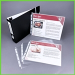 Binder with Plastic Sleeves - 3-Ring Binder with Quality Plastic Sleeves