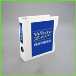 5.5 x 8.5 White Zen Mini View Binder