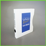 Slim 5.5 x 8.5 White Zen Mini View Binder – Small 3 Ring Binder for notes
