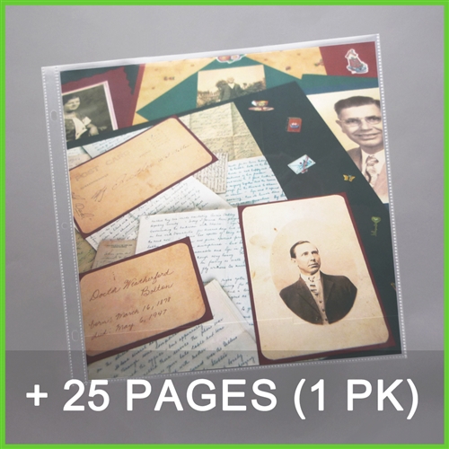 Lot of 2 - New In Pkg Scrapbook Album page Protectors 12x12