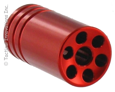 RED FLASH HIDER FOR RUGERÂ® 10/22Â® THREADED .920 BULL BARRELS