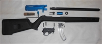 BLUE ELITE22 BILLET PRECISION BUILDERS KIT 10/22 RECEIVER WITH MAGPUL HUNTER X-22 STOCK