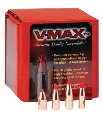 Hornady 22 Cal (.224) V-Max Bullets - 35gr - 100ct -22252