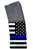 Mission First Tactical 223/5.56mm 30-Round AR-15 Magazine with THIN BLUE LINE Finish