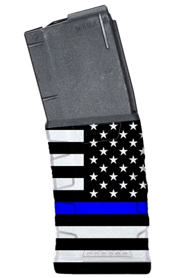 Mission First Tactical 223/5.56mm 30-Round AR-15 Magazine with THIN BLUE LINE Finish