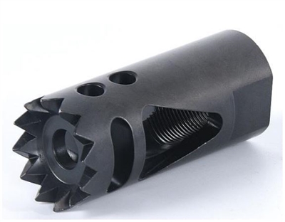 AR-15 M4 MUZZLE BRAKE KING CROWN 1/2X28 STEEL