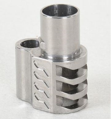 1911 MUZZLE BRAKE STAINLESS STEEL QUAD S .45 ACP 3 PORT