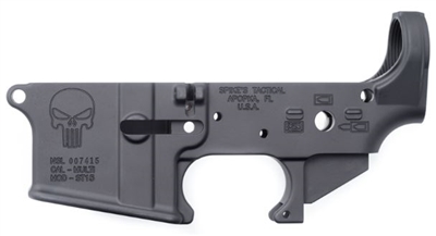 SPIKE'S TACTICAL STRIPPED AR-15 LOWER RECEIVER (PUNISHER)