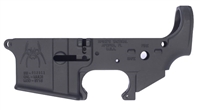 SPIKE'S TACTICAL STRIPPED AR-15 LOWER RECEIVER (SPIDER) FIRE-SAFE TEXT