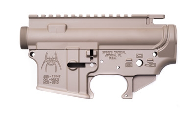 SPIKE'S TACTICAL STRIPPED AR-15 UPPER LOWER RECEIVER COMBO FDE