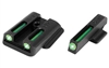 Truglo, Brite-Site Tritium / Fiber Optic Sight, Fits Ruger LC9 LC380 pistols, Green