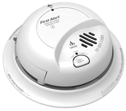 BRK Electronics First Alert SCO2B6CP 9V Alkaline Battery Operated Ionization Smoke Alarm and Carbon Monoxide Combo Alarm - Contractor 6-Pack