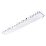 Columbia Lighting HEM4-50VL-RFP-EU-SSL 4' LED Hazardous Enclosed and Gasketed Fiberglass Extreme Environment, 5000K, Very High Lumen Output, Ribbed Frosted Polycarbonate, 120-277V, Stainless Steel Tamper Resistance Ready Latches