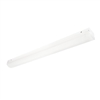 Columbia Ligthing LCL4-35HL-EDU-EL114 4' Lensed LED Striplight, 3500K, High Lumen, 0-10V Dimming, 120-277V, 1400 Lumens Emergency Battery Park, White Finish