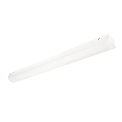 Columbia Lighting LCL4-35HL-EU 52W 4' Lensed LED Striplight, 3500K, High Lumen, Fixed Output, 120-277V, White Finish