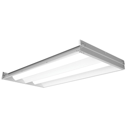 Columbia Lighting LEPC24-35HLG-LL-EDU 42W 2'x4' LEPC LED Full Distribution Luminaire, 3500K, 5175 Lumens, Grid Ceiling, Low Lamp Image Shielding, 0-10V Dimming, 120-277V