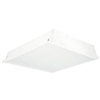 Columbia Lighting LJT22-35HLG-FSA12-EU-C388 43W 2'X2' LED Troffer with Adv Solid State Technology, 3500K, High Lumen, Grid Ceiling, White Flush Steel Door, Pattern 12 Acrylic Lens Shield, Fixed Output, 3-Wire Flex