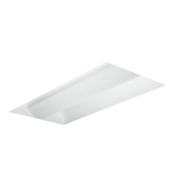 Columbia Lighting LSTE24-35-MLG-MPO-EDU 50W 2' x 4' Stratus LED Architectural Recessed Light, 3500K, 4725-5125 Lumens, Grid Lay-In Ceiling Type, Metal Perforated with Overlay Shielding, 0-10V Dimming, 120-277V