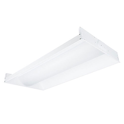 Columbia Lighting LTRE22-35HLG-RFA-EU 36W 2'x2' Transition LED Enclosed High Efficientcy Architectural Lens, 3500K, High Lumen, Grid Lay-in Ceiling, Ribbed Frosted Acrylic, Fixed Output, 120V-277V