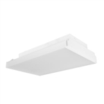 Columbia Lighting LWS-40HL-AC-EDU 112W 16" x 24" LED Suspended High Bay/Low Bay, 4000K, High Lumen, Aisle-Clear Optics Distribution, 0-10V Dimming, 120-277V