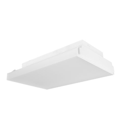 Columbia Lighting LWS-40HL-AC-EDU 112W 16" x 24" LED Suspended High Bay/Low Bay, 4000K, High Lumen, Aisle-Clear Optics Distribution, 0-10V Dimming, 120-277V