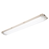Columbia Lighting LXEM4-40ML-RFA-EU 47W 4' LED Enclosed and Gasketed Fiberglass Extreme Environment, 4000K, 4850-5350 Lumens, Ribbed Frosted Acrylic Shielding, Fixed Output, 120-277V, White Finish
