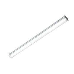 Columbia Lighting MPS4-40ML-F-W-EDU-ELL14 4' MultiPurpose Linear LED Light, 80CRI, 4000K Color Temperature, 4800 Lumens, Flat Frosted Acrylic Lens, Wide Distirbution, 0-10V Dimming, 120-277V, with Emergency Battery Pack