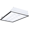 Columbia Lighting P422-232U6SG-LD33-AV-EU 2' x 2' Recessed Air Handling Parabolic Louver, Two Lamps, U-Bent 6" Leg Spacing Lamp, Grid Ceiling, Low Iridescent Semi-Specular Louver, 3 Cells Crosswise, 3 Cells Lengthwise, 120-277V