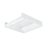 Columbia Lighting STE22-214G-MPO-EP95U 2'x2' Stratus Recessed Indirect, 2 Lamps, 14W T5 Lamp, Grid Ceiling, Metal Perforated Overlay, Electronic T5, 0.95 Ballast Factor , Programmed Start (N/A T5HO, 1-Lamp)120V-277V