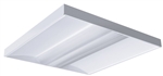 Columbia Lighting ZPT22-224G-LSRR-EPU-NYC 2'x2' Zero Plenum Troffer, Two 24W T5HO Lamps, Grid Lay-in Ceiling Type, Linear Prismatic Lens with Surface Relief Diffuser Shielding, Ribbed Curve Reflector, Electric T5, 1.00 Ballast Factor, 120V-277V, NYC Compl