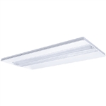 Columbia Lighting ZPT24-254G-LSRR-EPU-F5835 2'x4' Zero Plenum Troffer, Two 54W T5HO Lamps, Grid Lay-in Ceiling Type, Linear Prismatic Lens with Surface Relief Diffuser Shielding, Ribbed Curve Reflector, Electric T5, 1.00 Ballast Factor, 120V-277V, 35K 85C