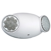 Compass Lighting CU2 White Thermoplastic, Dual-Head LED Emergency Light , 120/277 Input, Damp Location Listed, 3 VDC, 1 Watt