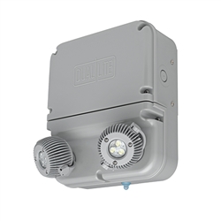 Dual-Lite DYN12 12W Industrial High Lumen LED Emergency Light, No Self-Diagnostics, Wet Location, 3W Lamps