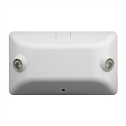 Dual-Lite EV2DI 1W Architectural LED Emergency Light, Damp Location Listed, Spectron Self-Diagnostics, White Finish