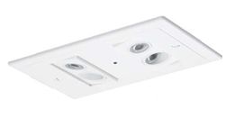 Dual-Lite EV4RB Recessed Ceiling Mount LED Emergency Light, Black Finish