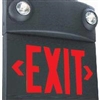 Dual-Lite LTURB3 10W Tandem Emergeny Lighting Unit and LED Exit Sign Combo, Single/ Double Face, Red Letters, Black Finish, Remote Capacity ModelNo Self-Diagnostics