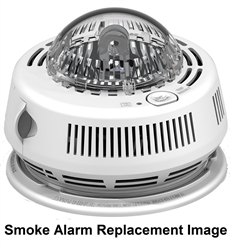 First Alert BRK SA100B 120V AC Hardwired Ionization Smoke Alarm with Strobe Light for Hearing Impaired (Upgraded to 7020BSL)