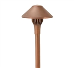 Focus Industries AL-01-LEDP-BRT 12V 4W LED 300 lumens 5.5" China Hat Area Light, Bronze Texture Finish