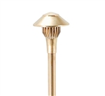 Focus Industries AL-01-SM-LEDP-BAR 12V 4W LED 300 lumens 3.75" China Hat Area Light, Brass Acid Rust Finish