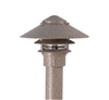 Focus Industries AL-03-3T-LEDP-WBR 12V 4W LED 300 lumens 3 Tier 6" Pagoda Hat Area Light, Weathered Brown Finish