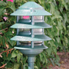 Focus Industries AL-03-4T-WIR 12V 18W 6" Four Tier Pagoda Hat Area Light, Weathered Iron Finish