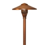 Focus Industries AL-04-LEDP-WBR 12V 4W LED 300 lumens 7.5" China Hat Area Light, Weathered Brown Finish