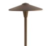 Focus Industries AL-05-BAV 12V S8 Incandescent 10" China Hat Area Light, Brass Acid Verde Finish