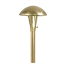 Focus Industries AL-06-BAR 12V S8 Incandescent 5.5" Mushroom Hat Area Light, Brass Acid Rust Finish