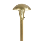 Focus Industries AL-06-BAR 12V S8 Incandescent 5.5" Mushroom Hat Area Light, Brass Acid Rust Finish